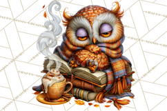 Cute Fall Critter Clipart Woodland Autumn PNG Product Image 4