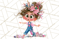 Crafting Cassie Cute Creative Clipart PNG Product Image 2