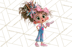 Crafting Cassie Cute Creative Clipart PNG Product Image 3