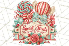 Retro Candy Shop Clipart PNG Product Image 3