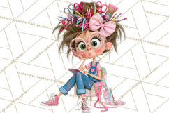 Crafting Cassie Cute Creative Clipart PNG Product Image 4