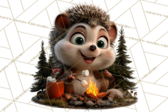 Cozy Exploring Critters Clipart, Camping Clip Art PNG Product Image 4