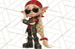 Christmas Biker Clipart PNG, Santa Motorcycle Gang Product Image 5