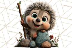 Cozy Exploring Critters Clipart, Camping Clip Art PNG Product Image 5