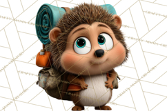 Cozy Exploring Critters Clipart, Camping Clip Art PNG Product Image 2