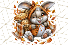 Cute Fall Critter Clipart Woodland Autumn PNG Product Image 3