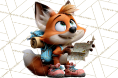 Cozy Exploring Critters Clipart, Camping Clip Art PNG Product Image 4