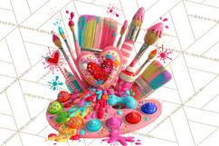 Crafting Cassie Cute Creative Clipart PNG Product Image 5