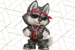 Christmas Biker Clipart PNG, Santa Motorcycle Gang Product Image 2