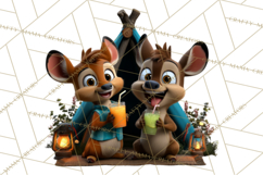 Cozy Exploring Critters Clipart, Camping Clip Art PNG Product Image 5