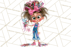 Crafting Cassie Cute Creative Clipart PNG Product Image 5