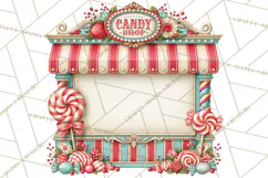 Retro Candy Shop Clipart PNG Product Image 2