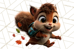 Cozy Exploring Critters Clipart, Camping Clip Art PNG Product Image 5