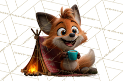 Cozy Exploring Critters Clipart, Camping Clip Art PNG Product Image 3