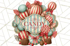 Retro Candy Shop Clipart PNG Product Image 4