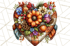 Cute Fall Critter Clipart Woodland Autumn PNG Product Image 4