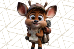 Cozy Exploring Critters Clipart, Camping Clip Art PNG Product Image 4