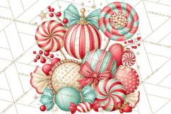 Retro Candy Shop Clipart PNG Product Image 2