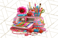 Crafting Cassie Cute Creative Clipart PNG Product Image 2