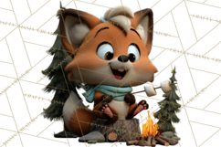 Cozy Exploring Critters Clipart, Camping Clip Art PNG Product Image 5