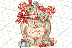 Retro Candy Shop Clipart PNG Product Image 3