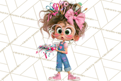 Crafting Cassie Cute Creative Clipart PNG Product Image 2
