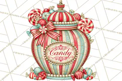 Retro Candy Shop Clipart PNG Product Image 5