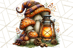 Cute Fall Critter Clipart Woodland Autumn PNG Product Image 3