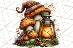 Cute Fall Critter Clipart Woodland Autumn PNG Product Image 3