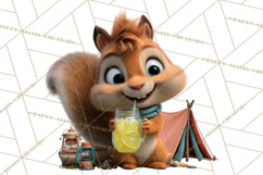 Cozy Exploring Critters Clipart, Camping Clip Art PNG Product Image 3
