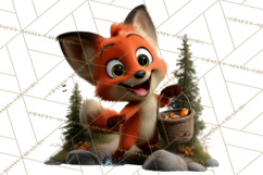 Cozy Exploring Critters Clipart, Camping Clip Art PNG Product Image 4