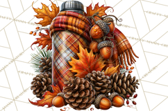 Cute Fall Critter Clipart Woodland Autumn PNG Product Image 4
