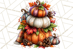 Cute Fall Critter Clipart Woodland Autumn PNG Product Image 2