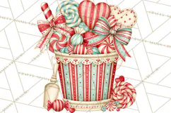 Retro Candy Shop Clipart PNG Product Image 3