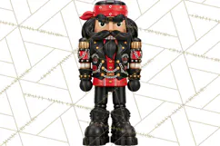 Christmas Biker Clipart PNG, Santa Motorcycle Gang Product Image 3