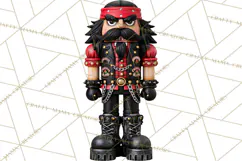 Christmas Biker Clipart PNG, Santa Motorcycle Gang Product Image 4