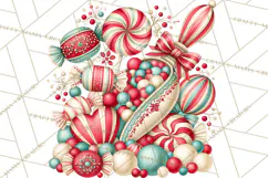 Retro Candy Shop Clipart PNG Product Image 5
