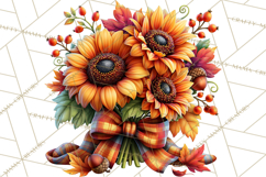 Cute Fall Critter Clipart Woodland Autumn PNG Product Image 4