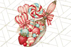 Retro Candy Shop Clipart PNG Product Image 2