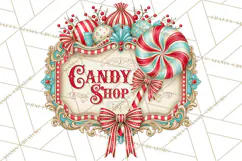 Retro Candy Shop Clipart PNG Product Image 4