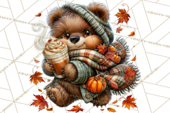 Cute Fall Critter Clipart Woodland Autumn PNG Product Image 2