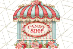 Retro Candy Shop Clipart PNG Product Image 3