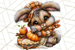 Cute Fall Critter Clipart Woodland Autumn PNG Product Image 4