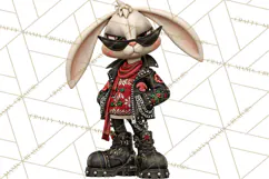 Christmas Biker Clipart PNG, Santa Motorcycle Gang Product Image 2
