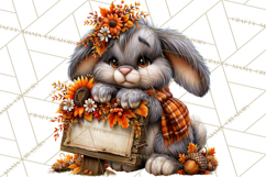 Cute Fall Critter Clipart Woodland Autumn PNG Product Image 5