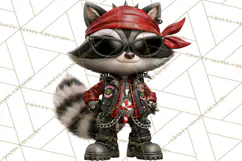 Christmas Biker Clipart PNG, Santa Motorcycle Gang Product Image 3
