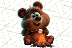 Cozy Exploring Critters Clipart, Camping Clip Art PNG Product Image 2