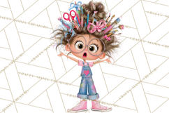 Crafting Cassie Cute Creative Clipart PNG Product Image 4