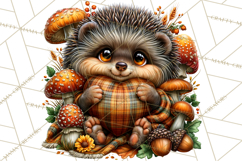 Cute Fall Critter Clipart Woodland Autumn PNG Product Image 3
