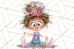 Crafting Cassie Cute Creative Clipart PNG Product Image 5